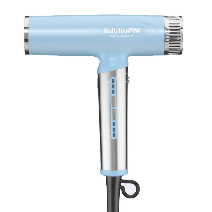 Iced blue BaBylissPRO Nano Titanium Light Ionic High-Speed Dryer BNTC9200LB
