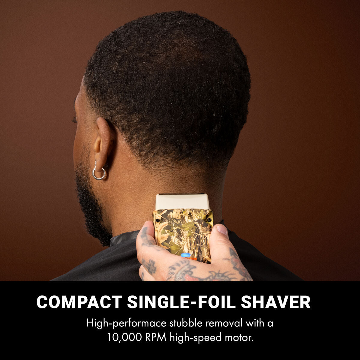 BaBylissPRO FXLPFS1CAM Compact Camo Single-Foil Shaver — feature illustration 1