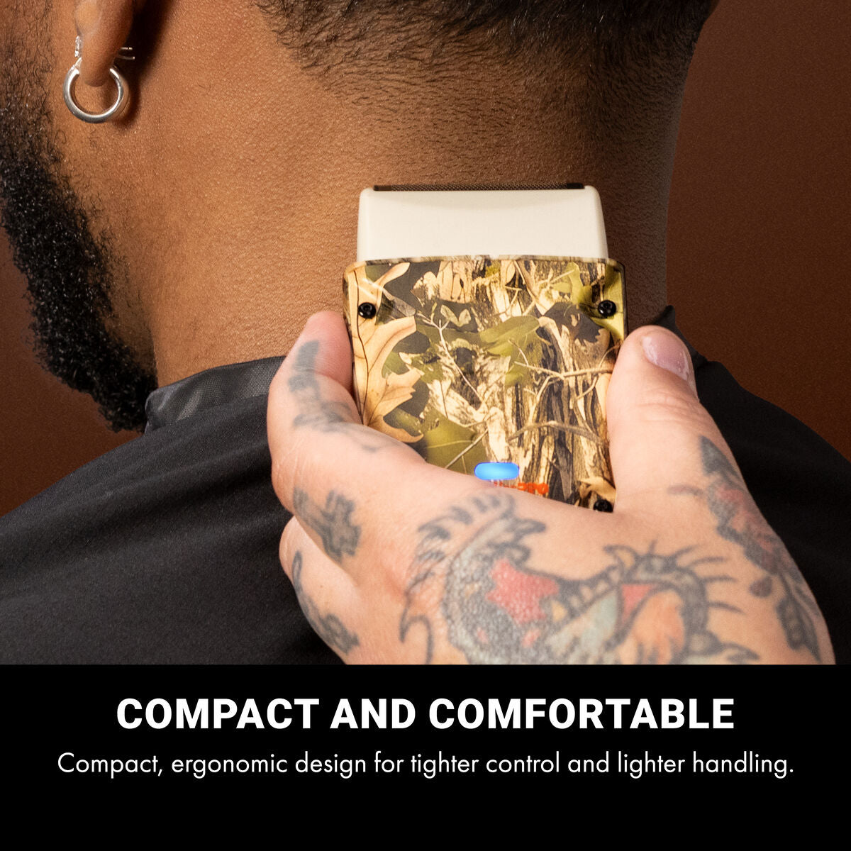 BaBylissPRO FXLPFS1CAM Compact Camo Single-Foil Shaver — feature illustration 3