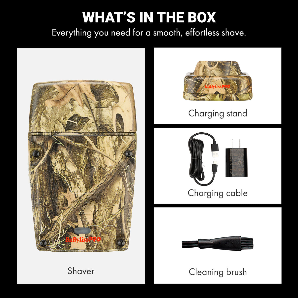 BaBylissPRO FXLPFS1CAM Compact Camo Single-Foil Shaver — feature illustration 5