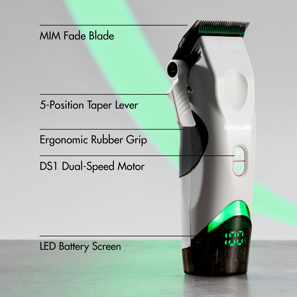 BaBylissPRO x Tomb45 White Clipper #FXT45CTW — detail and supplied package view 3