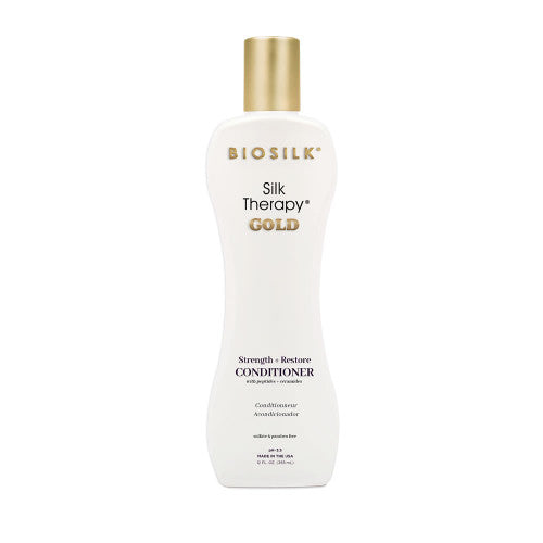 BioSilk Silk Therapy Gold Strength + Restore Conditioner 12 oz — supplied product
