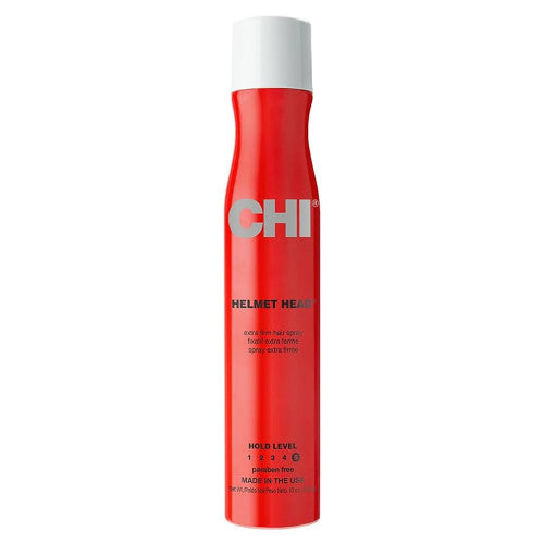 CHI Helmet Head Extra Firm Hairspray 10oz — container front view
