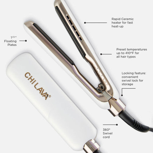 CHI LAVA Ministyler White GF0097 — controls and features view