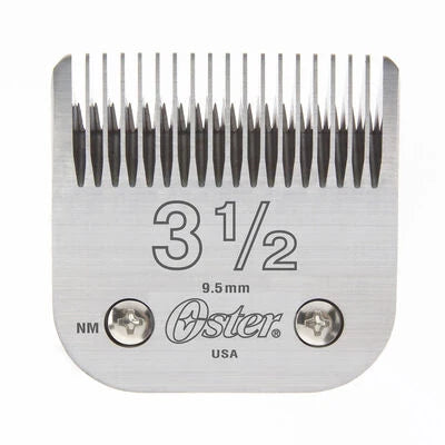 Oster Size 3-1/2 detachable clipper blade, model 076918-146, 9.5 mm