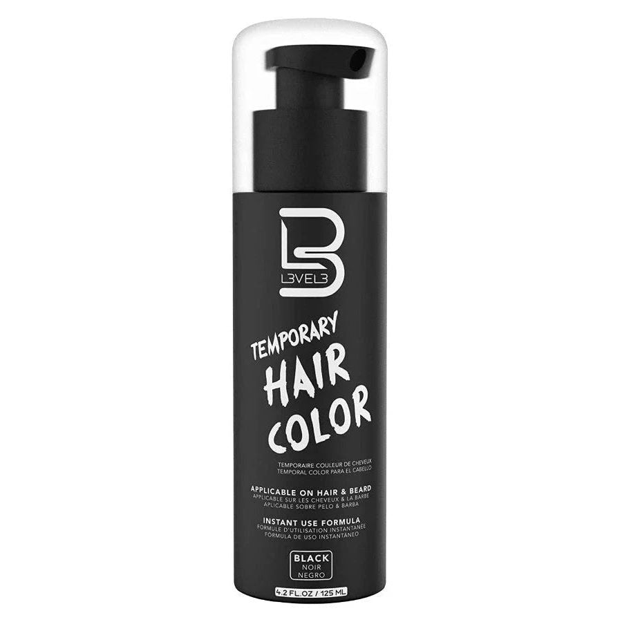 L3vel3 Temporary Beard Color - Black  125 ml